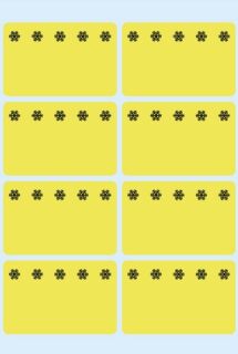 3771 Tiefkühletiketten gelb 26x40 mm Eiskristalle 48 St., 1 St.