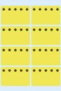 3771 Tiefkühletiketten gelb 26x40 mm Eiskristalle 48...