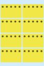 3771 Tiefkühletiketten gelb 26x40 mm Eiskristalle 48...