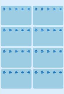 3773 Tiefkühletiketten blau 26x40 mm Eiskristalle 48 St., 1 St.