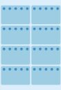 3773 Tiefkühletiketten blau 26x40 mm Eiskristalle 48...