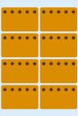 3774 Tiefkühletiketten orange 26x40 mm Eiskristalle...