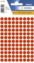 1846 Vielzwecketiketten - rot, Ø 8 mm, matt, 540...