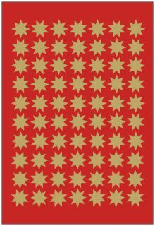 3933 Sticker DECOR Sterne 8-zackig, gold Ø 10 mm, 10 St.