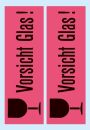 5739 Hinweisetiketten Vorsicht Glas - 39x118 mm, 1 St.