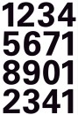 4168 Zahlen 25 mm 0-9 wetterfest Folie schwarz 1 Bl., 1 St.