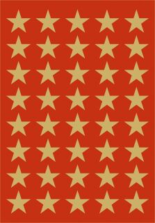 3412 Sticker DECOR Sterne 5-zackig, gold Ø 13 mm, 10 St.