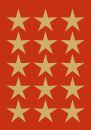 3414 Sticker DECOR Sterne 5-zackig, gold Ø 22 mm,...