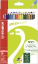 Umweltfreundlicher Buntstift - GREENcolors - 18er Pack -...