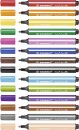 Gefederter Dreikant-Filzstift - Trio Scribbi - 14er Pack - mit 14 verschiedenen Farben, 1 St.