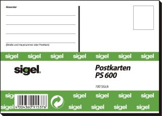 Postkarten  lose, A6, 100 Stück, 1 St.