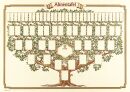 Schmuck-Ahnentafel "Skizzierter Baum" 6...