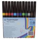 Faserschreiber, non-permanent, ca. 1-2 mm, Etui mit 12...