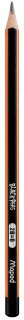 Bleistift BLACKPEPS - 2B, schwarz/orange, 1 St.