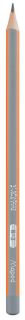 Bleistift BLACKPEPS - H, lichtgrau/orange, 1 St.