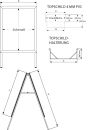 Kundenstopper Waterproof Board, DIN A1 Gehrung