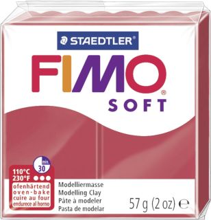 Modelliermasse FIMO® soft - 57 g, kirschrot, 1 St.