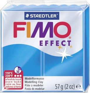 Modelliermasse FIMO® Effect - 57 g, transparent blau, 1 St.