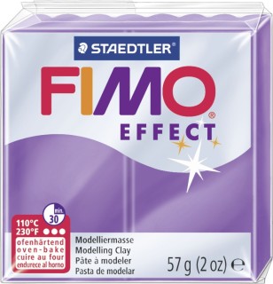 Modelliermasse FIMO® Effect - 57 g, transparent lila, 1 St.