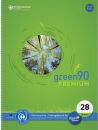 Collegeblock LIN28 - A4, 80 Blatt, 90 g/qm, kariert mit...