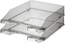Briefkorb KLASSIK A4, grau-transparent, 1 St.