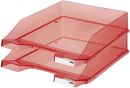 Briefkorb KLASSIK A4, rot-transparent, 1 St.