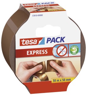 Verpackungsklebeband tesapack® Express, PP, 50 m x 50 mm,braun, 6 St.