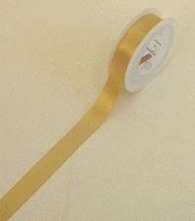 Doppelsatinband - 25 mm x 25 m, gold, 1 St.
