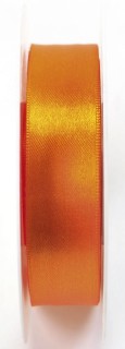 Doppelsatinband - 25 mm x 25 m, orange, 1 St.