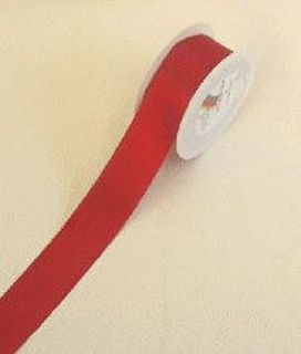 Doppelsatinband - 40 mm x 25 m, rot, 1 St.