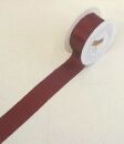 Doppelsatinband - 40 mm x 25 m, weinrot, 1 St.