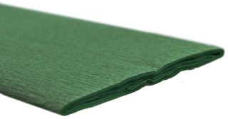 Feinkrepppapier - 50 x 250 cm, moosgrün, 10 St.