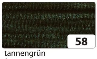 Chenilledraht - 8 mm, 10 Stück, tannengrün, 1 St.