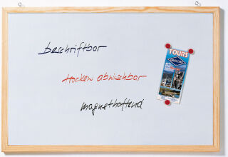 Magnetische Schreibtafel Memoboard, Wandbefestigung, 40 x 30 cm