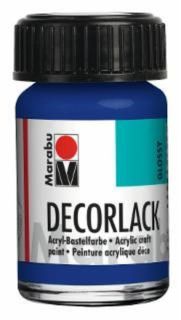 Decorlack Acryl - Mittelblau 052, 15 ml, 1 St.