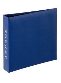 Münzalbum Kunstleder blau, 1 St.