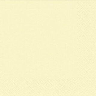Serviette Zelltuch - 33 x 33 cm, uni creme, 1 St.