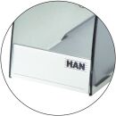 Stehsammler TWIN - DIN A4/C4, standfest, modern, transluzent-grau, 1 St.
