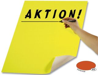Plakatkarton - 48 x 68 cm, leuchtorange, 10 St.