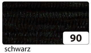 Chenilledraht - 8 mm, 10 Stück, schwarz, 1 St.
