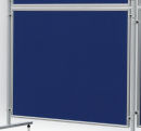 Textiltafel ECO, beidseitig verwendbar, 120 x 150 cm, blau