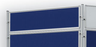 Textiltafel ECO, beidseitig verwendbar, 120 x 30 cm, blau