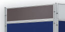 Textiltafel ECO, beidseitig verwendbar, 120 x 30 cm, grau