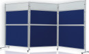 Textiltafel ECO, beidseitig verwendbar, 120 x 60 cm, blau