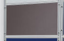 Textiltafel ECO, beidseitig verwendbar, 120 x 60 cm, grau