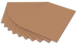 Tonpapier - 50 x 70 cm, hellbraun, 10 St.