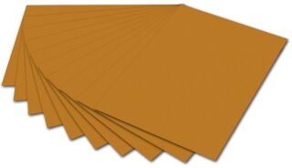 Tonpapier - 50 x 70 cm, terracotta, 10 St.