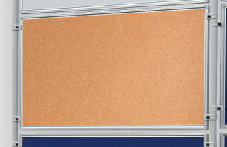 Korktafel ECO, beidseitig verwendbar, 120 x 90 cm, braun