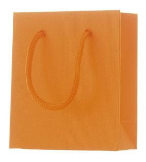 Geschenktragetasche Uni orange - klein, 10 St.