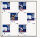 Schaukasten X-tra! Line für 12x A4, 96 x 96 x 3 cm, weiß, magnethaftend